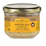 MAISTRES OCCITANS Rillettes de rata cu 20% foie gras 180 g, IGP Sud-Vestul Frant