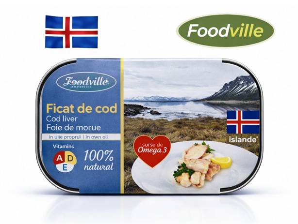Ficat de cod in ulei propriu 120 g Foodville