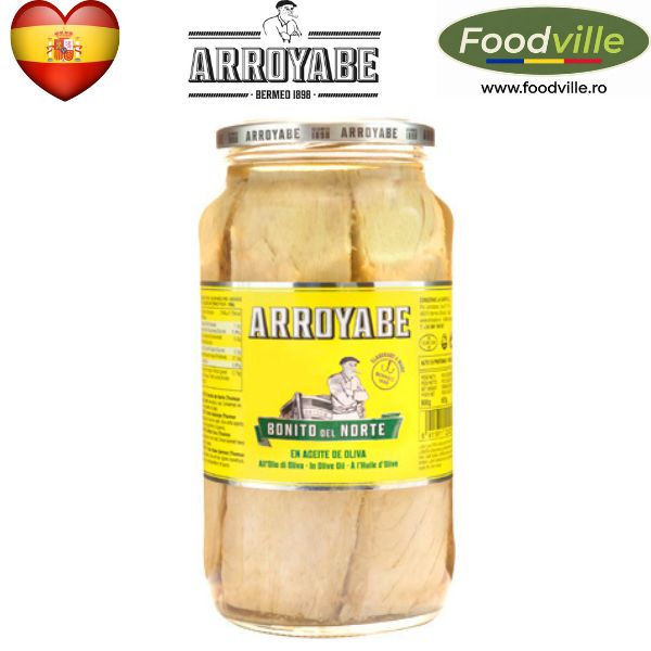ARROYABE File de ton alb BONITO del NORTE in ulei de masline 900 g 