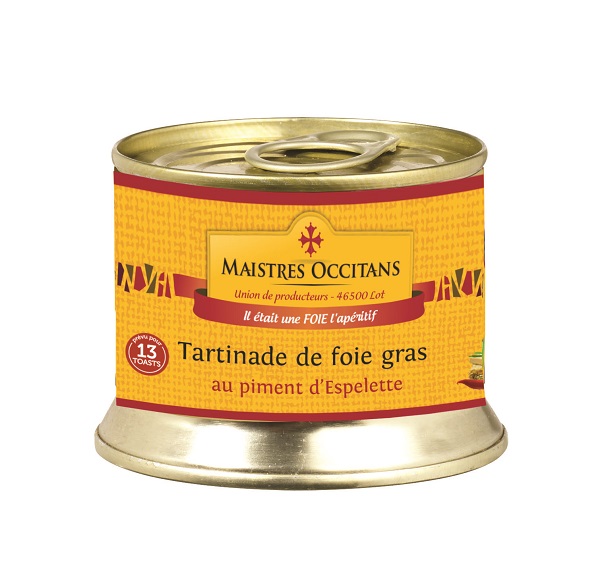 MAISTRES OCCITANS  Crema cu 40% foie gras de rata si ardei d'Espelette 140 g ,IG
