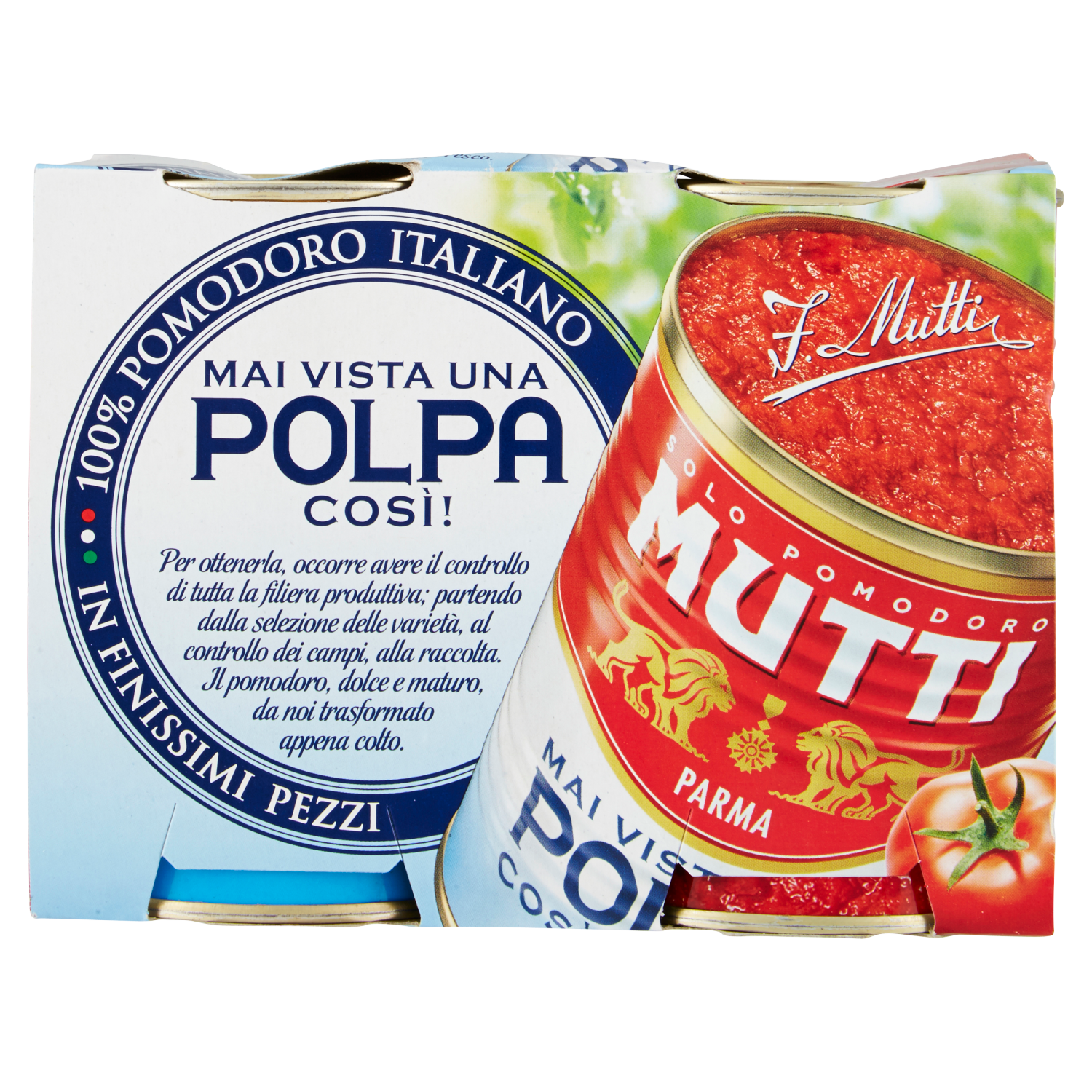 Mutti pulpa rosii taiata fin Pachet  2 X 400 g