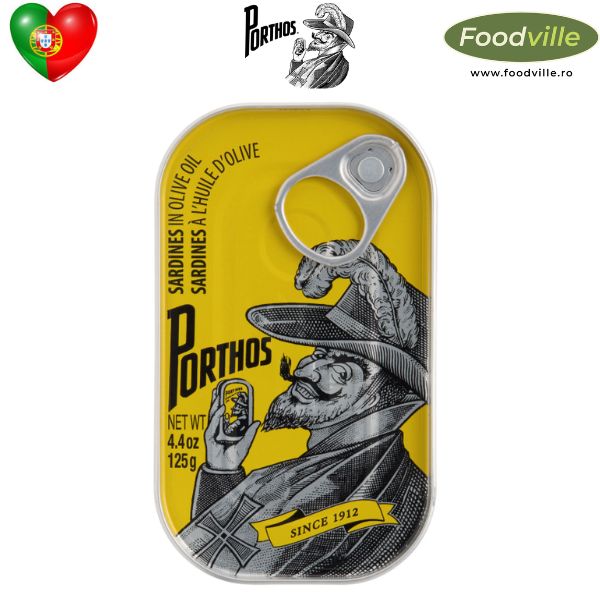 PORTHOS Conserva sardine portugheze in ulei de masline 125g