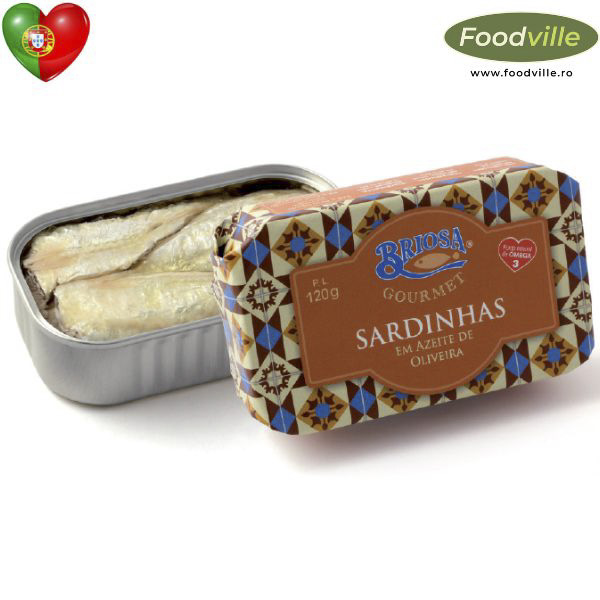 BRIOSA GOURMET Conserva sardine portugheze in ulei de masline 120g