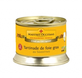 MAISTRES OCCITANS  Crema cu 40% foie gras de rata si vin Sauternes 140 g ,IGP Su