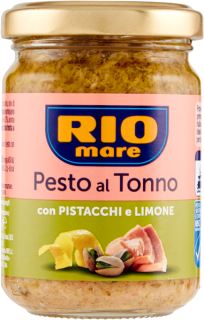 Rio Mare Pesto cu ton, fistic si lamaie 130 gr